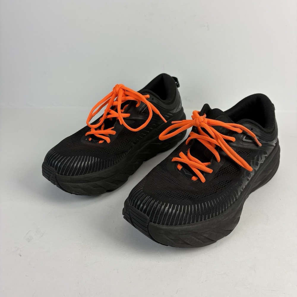 Hoka One Bondi 7 Men Sz 11.5 Extra Wide  Black Athletic Running Shoes Sneakers